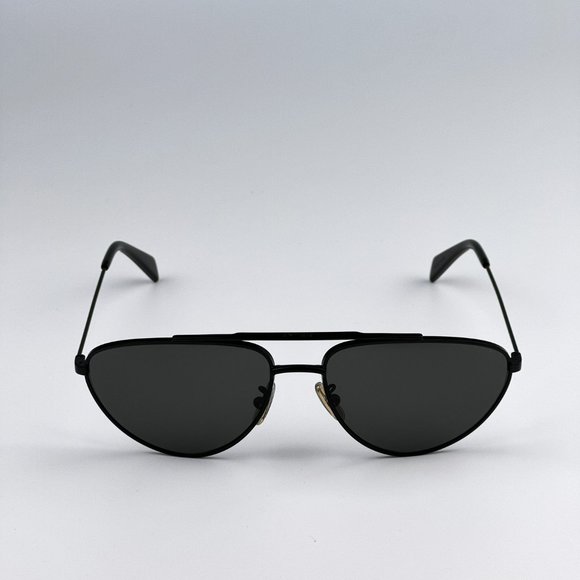 Celine CL40077U 02A Sunglasses Matte Black Smoke Pilot Unisex CL 40077U - Picture 7 of 13